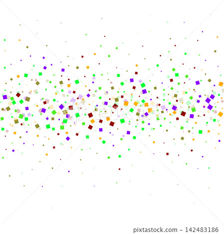 Abstract festive background with bright multicolored confetti in the shape of triangles along the perimeter on a white background. eps 10 Abstract festive background with bright multicolored confetti in the shape of triangles along the perimeter on a white background. eps 10 142483186