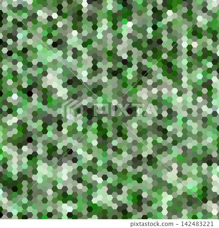 Abstract geometric background made of green and gray hexagons in the form of a dense mosaic. eps 10 Abstract geometric background made of green and gray hexagons in the form of a dense mosaic. eps 10 142483221