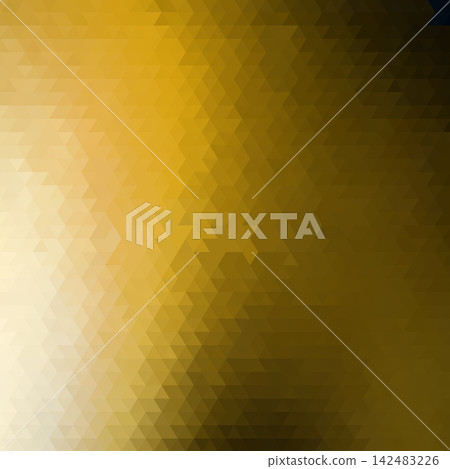 Abstract dark geometric background made of small golden and brown triangles with a gradient. eps 10 Abstract dark geometric background made of small golden and brown triangles with a gradient. eps 10 142483226