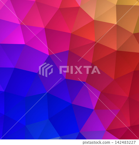 Bright colorful abstract geometric background of multicolored triangles for modern design. eps 10 Bright colorful abstract geometric background of multicolored triangles for modern design. eps 10 142483227
