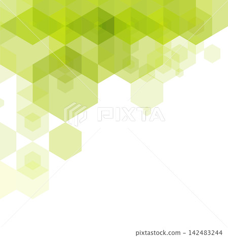 Stylish abstract geometric background with bright green and light green hexagons for design. eps 10 Stylish abstract geometric background with bright green and light green hexagons for design. eps 10 142483244