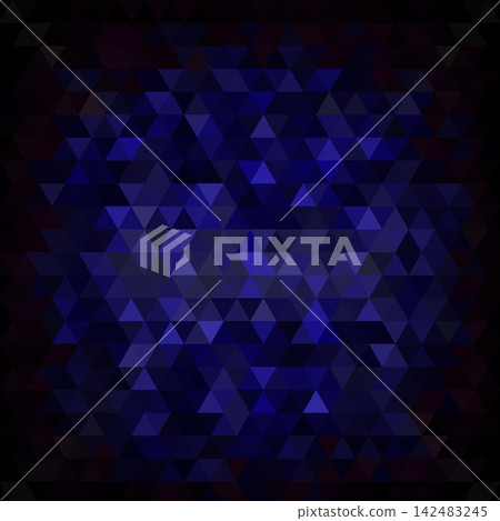 Dark abstract polygonal background with triangles in blue and black shades for design. eps 10 Dark abstract polygonal background with triangles in blue and black shades for design. eps 10 142483245