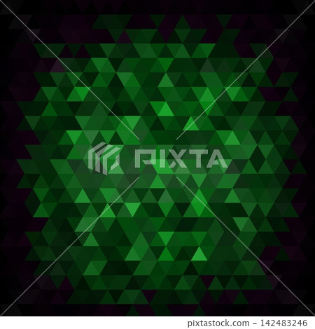 Dark green abstract geometric pattern with triangles for modern digital background design. eps 10 Dark green abstract geometric pattern with triangles for modern digital background design. eps 10 142483246