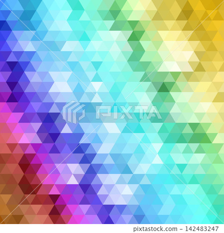 Bright colorful abstract geometric background with triangles for modern creative design and banners. eps 10 Bright colorful abstract geometric background with triangles for modern creative design and banners. eps 10 142483247