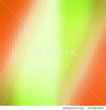 Stylish abstract geometric background with smooth gradient of hexagons in bright orange and light green shades. eps 10 Stylish abstract geometric background with smooth gradient of hexagons in bright orange and light green shades. eps 10 142483264