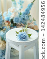 Gentle blue pastel rose background for wedding invitation and celebration 142484956