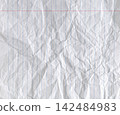 Messed up ruled notepad page backdrop for creative writing 142484983