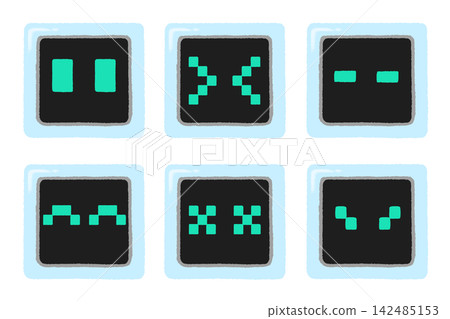 AI Robot Assistant Icon Set 142485153