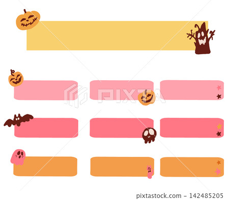 Cute Halloween labels Cute Halloween labels 142485205