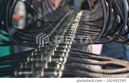 EV high voltage cables injected in battery capacity meter for cells of a powerful battery of electric vehicles EV high voltage cables injected in battery capacity meter for cells of a powerful battery of electric vehicles 142485293