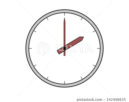 An illustration icon of an analog clock showing 2 o'clock. An illustration icon of an analog clock showing 2 o'clock. 142486635