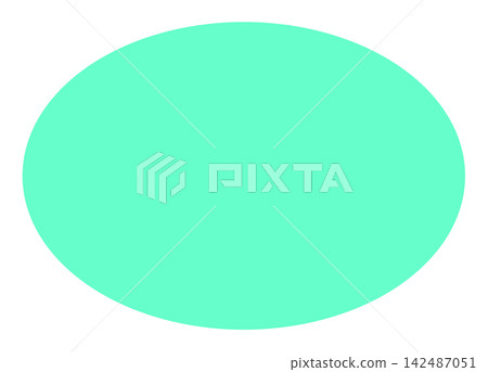 A simple, horizontally elongated green oval that can be used as a background or icon base. A simple, horizontally elongated green oval that can be used as a background or icon base. 142487051