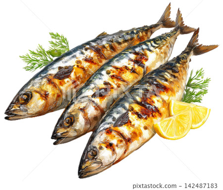 Grilled Mackerel 142487183