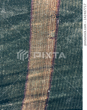 Woven Fabric Texture With Stripe Background Detail Woven Fabric Texture With Stripe Background Detail 142487717