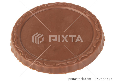 Chocolate Biscuit isolated on white background Chocolate Biscuit isolated on white background 142488547