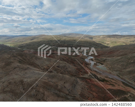 Mountainous winding road. rocky mountains. High quality 4k footage Mountainous winding road. rocky mountains. High quality 4k footage 142488560