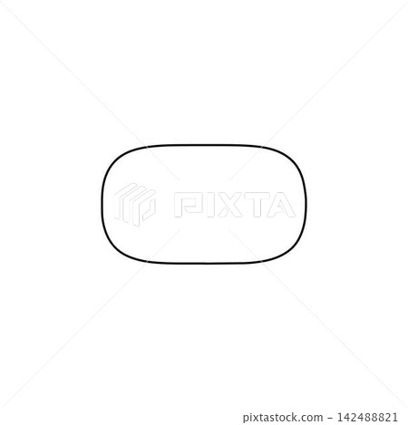 soap bar outline icon hygiene toiletry bathroom accessory travel wash illustration soap bar outline icon hygiene toiletry bathroom accessory travel wash illustration 142488821