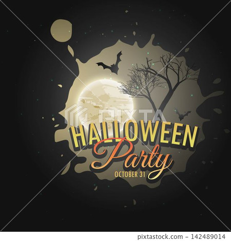 halloween party invitation poster template halloween party invitation poster template 142489014