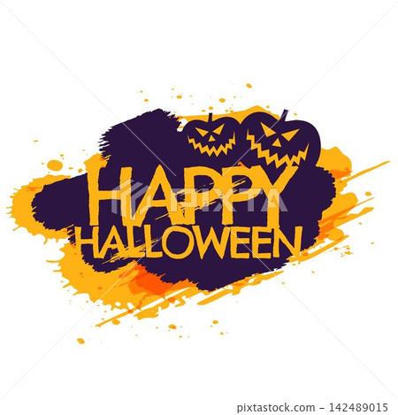 happy halloween grungy poster happy halloween grungy poster 142489015