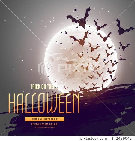bats flying in front of moon, halloween background bats flying in front of moon, halloween background 142489042