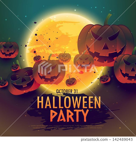 spooky halloween celebration background spooky halloween celebration background 142489043