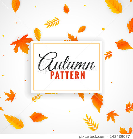 beautiful autumn leaves pattern design beautiful autumn leaves pattern design 142489077