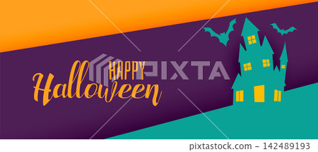creative halloween holiday banner design 142489193