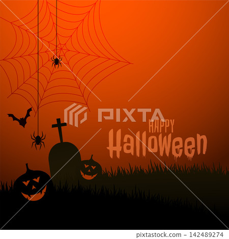 happy halloween scary theme festival background design happy halloween scary theme festival background design 142489274