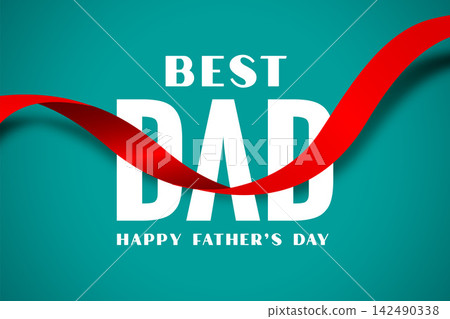 best dad happy fathers day ribbon style background 142490338
