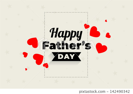 lovely happy fathers day hearts background design lovely happy fathers day hearts background design 142490342