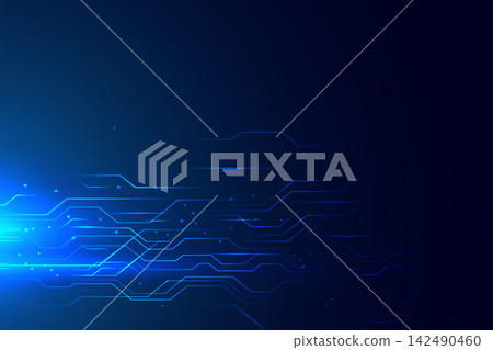 blue technology circuit diagram glowing lines background blue technology circuit diagram glowing lines background 142490460