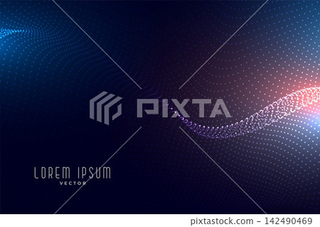 digital technology particle wave abstract technology background digital technology particle wave abstract technology background 142490469