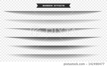 wide paper sheet shadow effect set of six 142490477