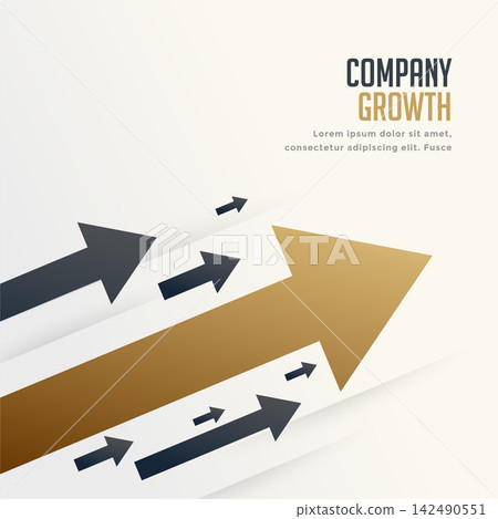 leading arrow for company brand growth concept background leading arrow for company brand growth concept background 142490551