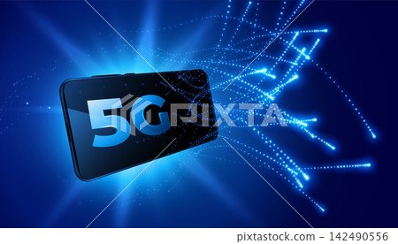 5G mobile technology fifth generation telecom network background 5G mobile technology fifth generation telecom network background 142490556