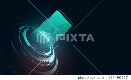 digital futuristic mobile technology concept design background digital futuristic mobile technology concept design background 142490557