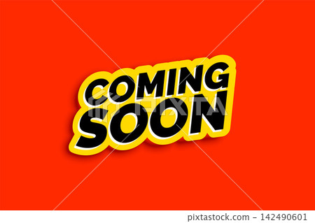 coming soon background in flat color style coming soon background in flat color style 142490601