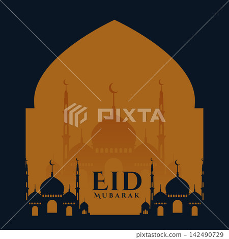 eid festival wishes card design islamic background eid festival wishes card design islamic background 142490729