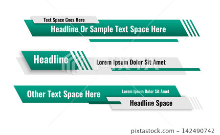 abstract geometric lower third banners set design abstract geometric lower third banners set design 142490742