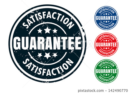 satisfaction guarantee rubber stamp seal design set satisfaction guarantee rubber stamp seal design set 142490770