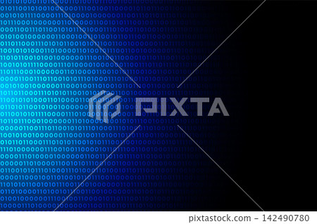 blue digital binary code data numbers background design blue digital binary code data numbers background design 142490780