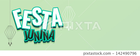 festa junina festival banner with text space festa junina festival banner with text space 142490796