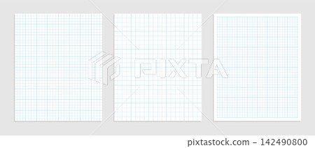 Mathematical graph paper set for data representation 142490800