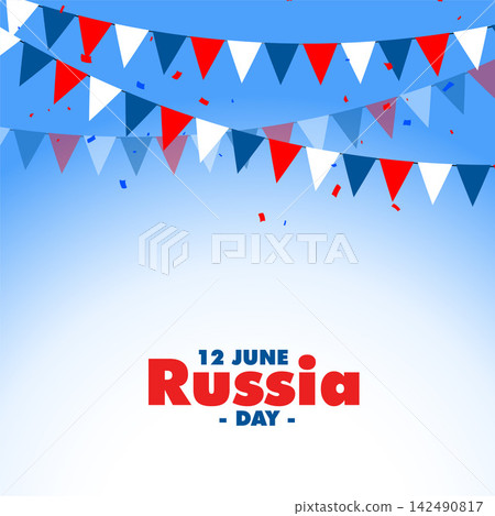 happy russia day celebration decorative background design happy russia day celebration decorative background design 142490817