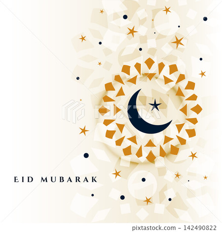 islamic style decorative eid mubarak festival background islamic style decorative eid mubarak festival background 142490822