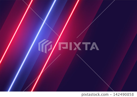 linear neon red and blue lights background design linear neon red and blue lights background design 142490858