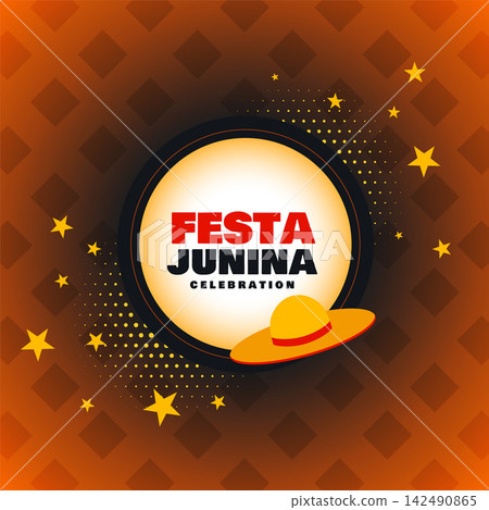 festa junina celebration wishes greeting card background 142490865