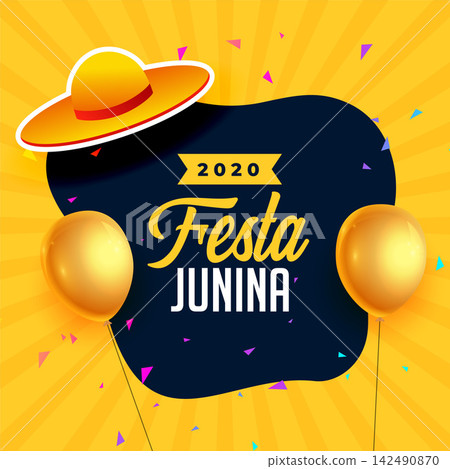 festa junina festival background with balloons decoration festa junina festival background with balloons decoration 142490870