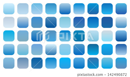 set of blue sky gradient shades combinations set of blue sky gradient shades combinations 142490872