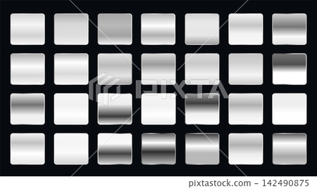 set of metallic steel or platinum gradients set of metallic steel or platinum gradients 142490875